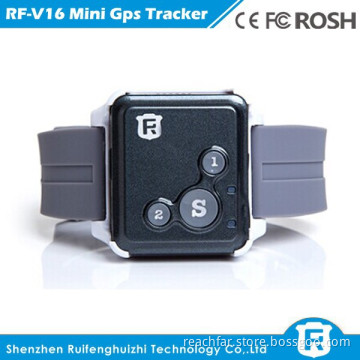 Mini sos alarm wireless panic button personal bracelet gps tracker